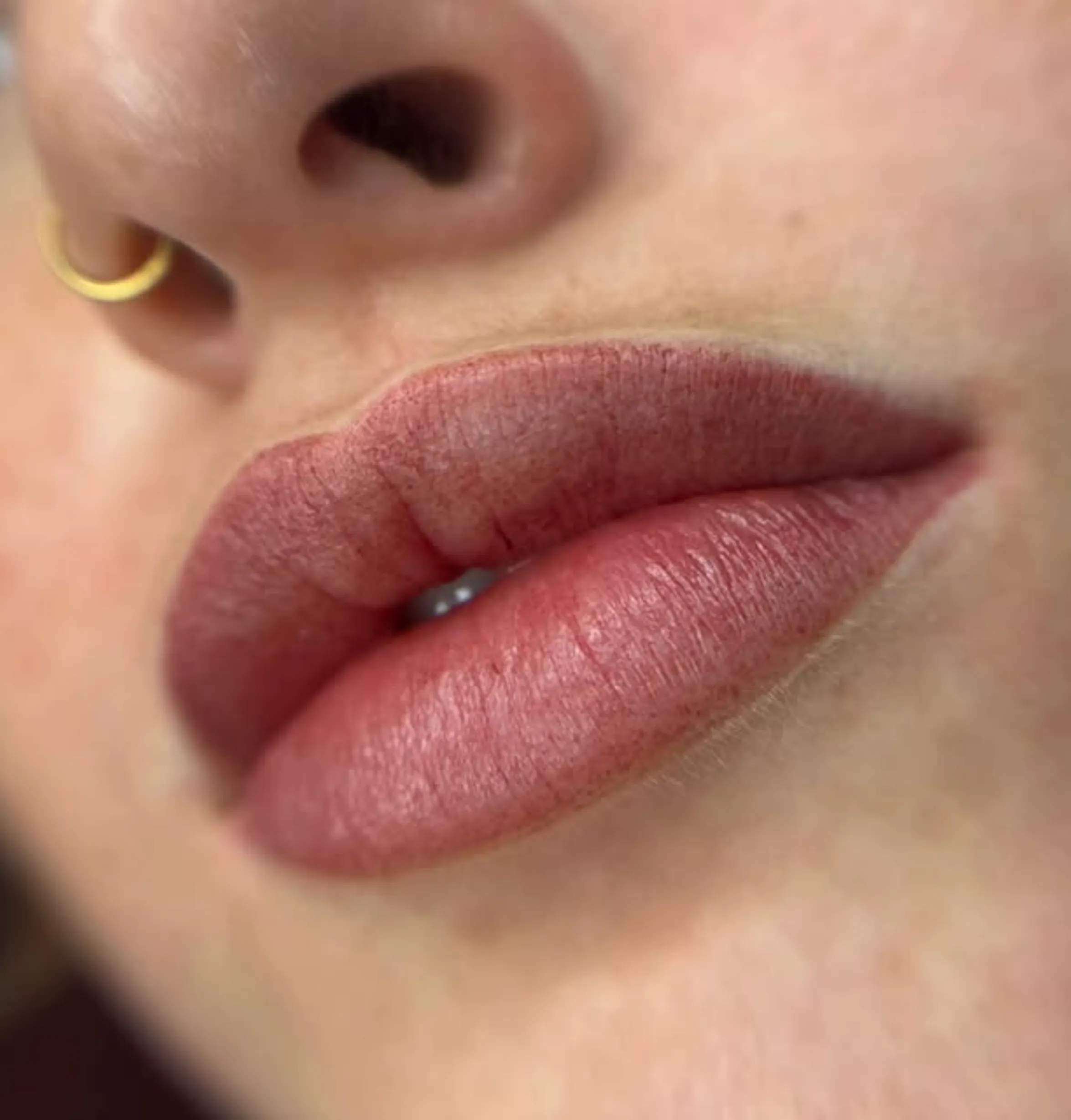 lip tattoo swelling