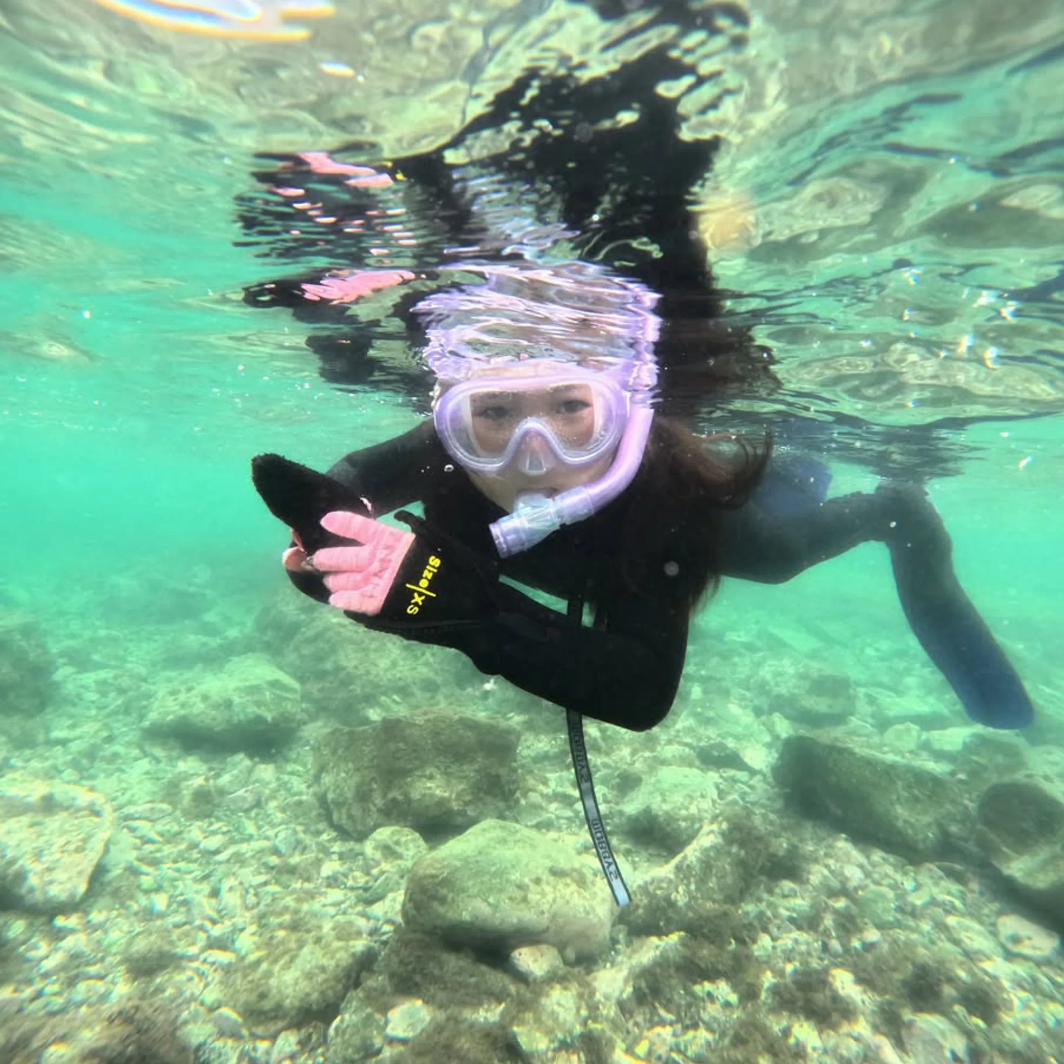 clear underwater snorkeling scene